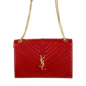 SAINT LAURENT Medium Monogram Envelope Bag
